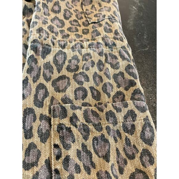 MYSTREE Washed Animal Print Jacket from Buckle Med 100% Cotton - Picture 9 of 12